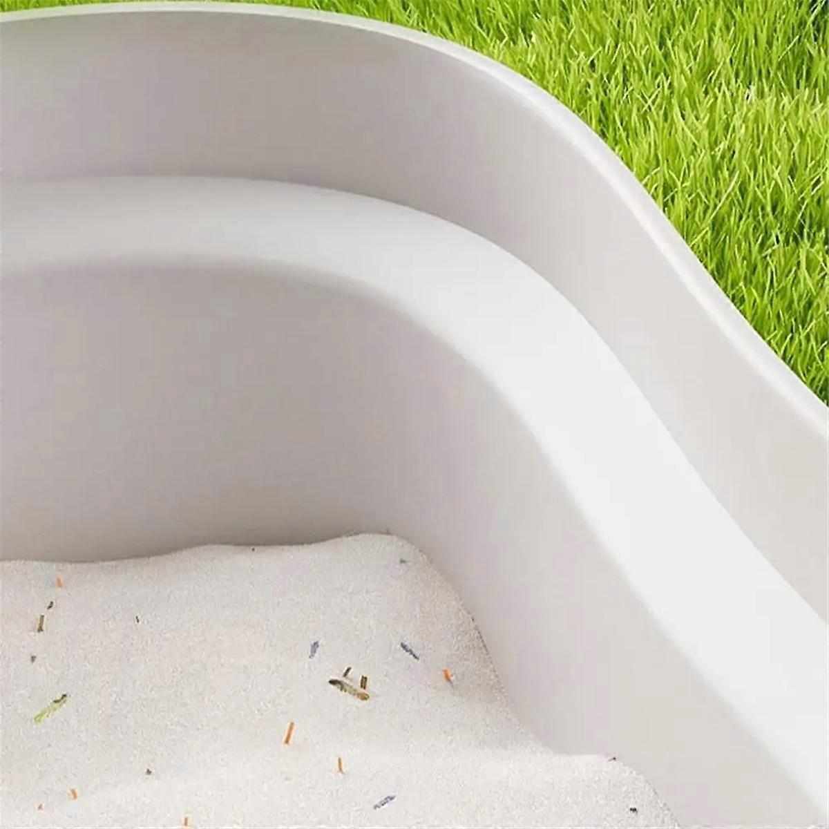 Hamster Sand Bath Container Critter'S Sand Bath Shower Room Easy to Clean Lid Small Animal Bathroom & Digging Room