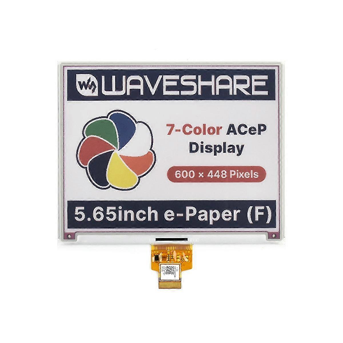 5.65inch Colorful E-paper E-ink Raw Display, 600x448 Pixels, Acep 7-color, Spi Interface Supports