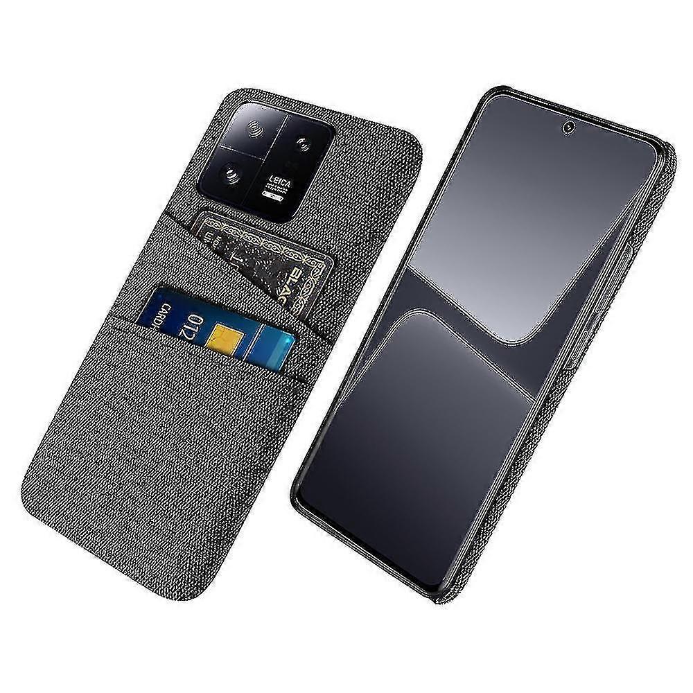 For Xiaomi 13 Pro 5g Cloth Texture Dual Card Slots Phone Case Drop-proof Back Cover