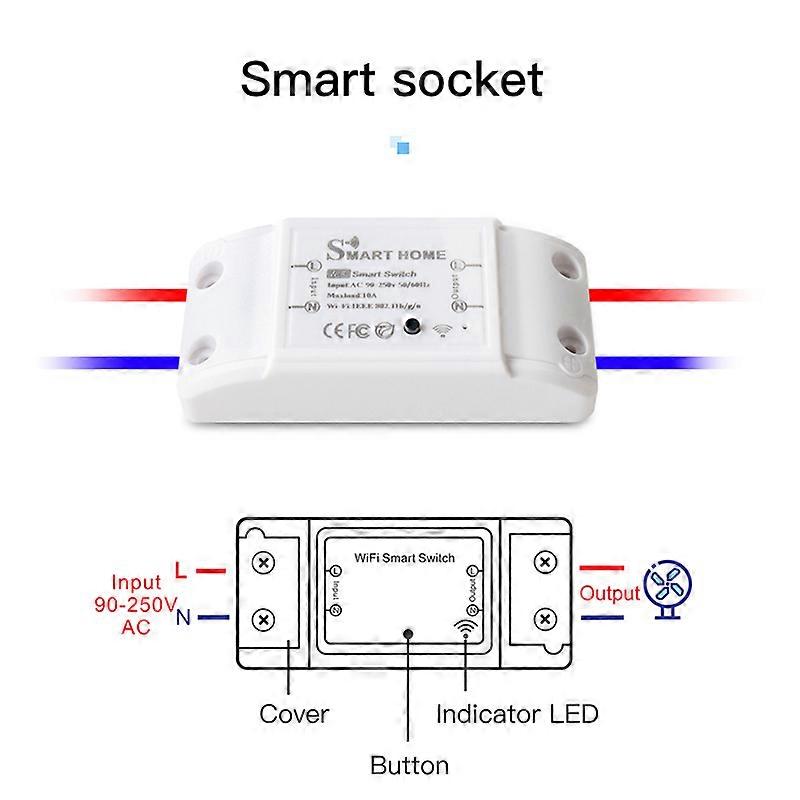 Smart WiFi smart pass-through wifi switch control Remote home controller