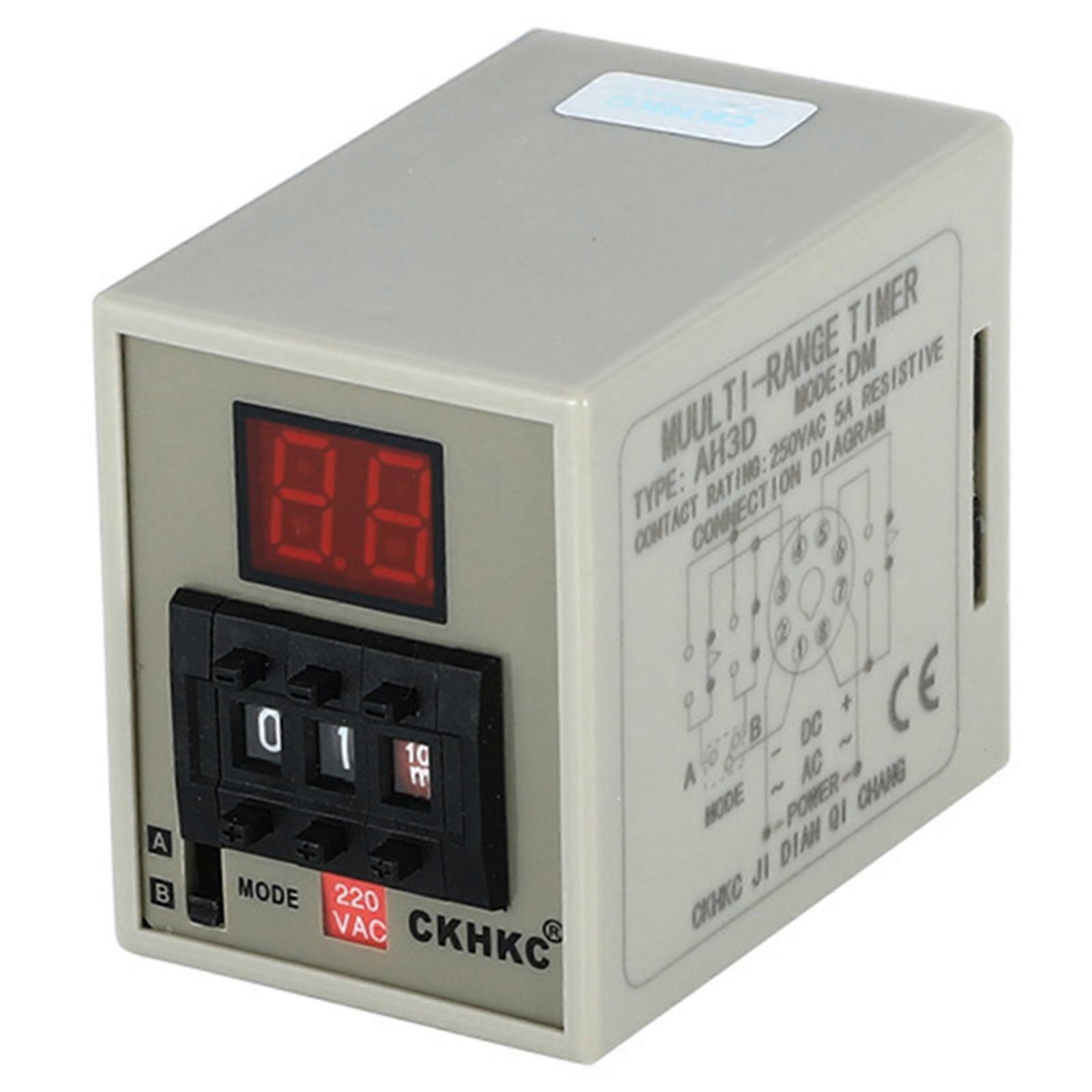 Dual Modes Delay Timer Digital Display 0.01S-99H Multifunction Time Relays for Home Appliance