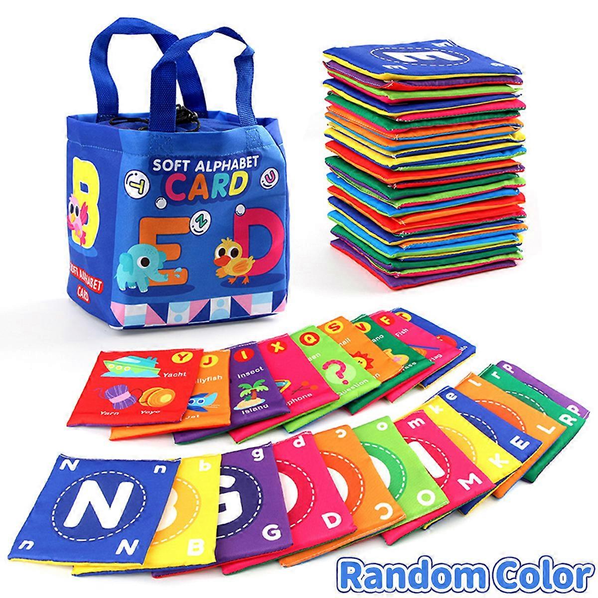 Baby Cloth Card Super Soft Exquisite Pattern Washable Non-Fading Tear-resistant Boost Color Cognition Toddler Alphabet Book