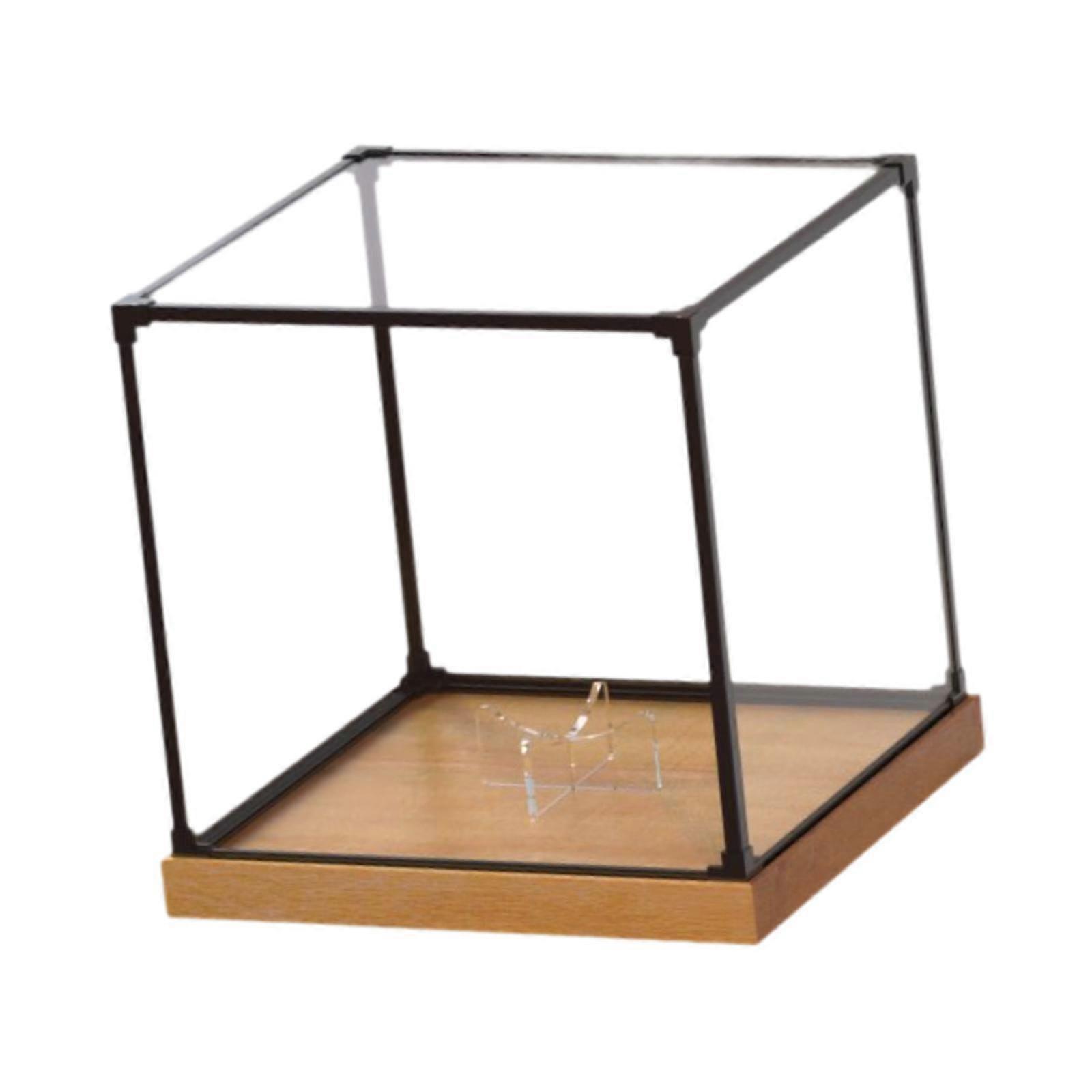 Football Storage Box Stand Clear Stacking Design Portable Memorabilia Holder