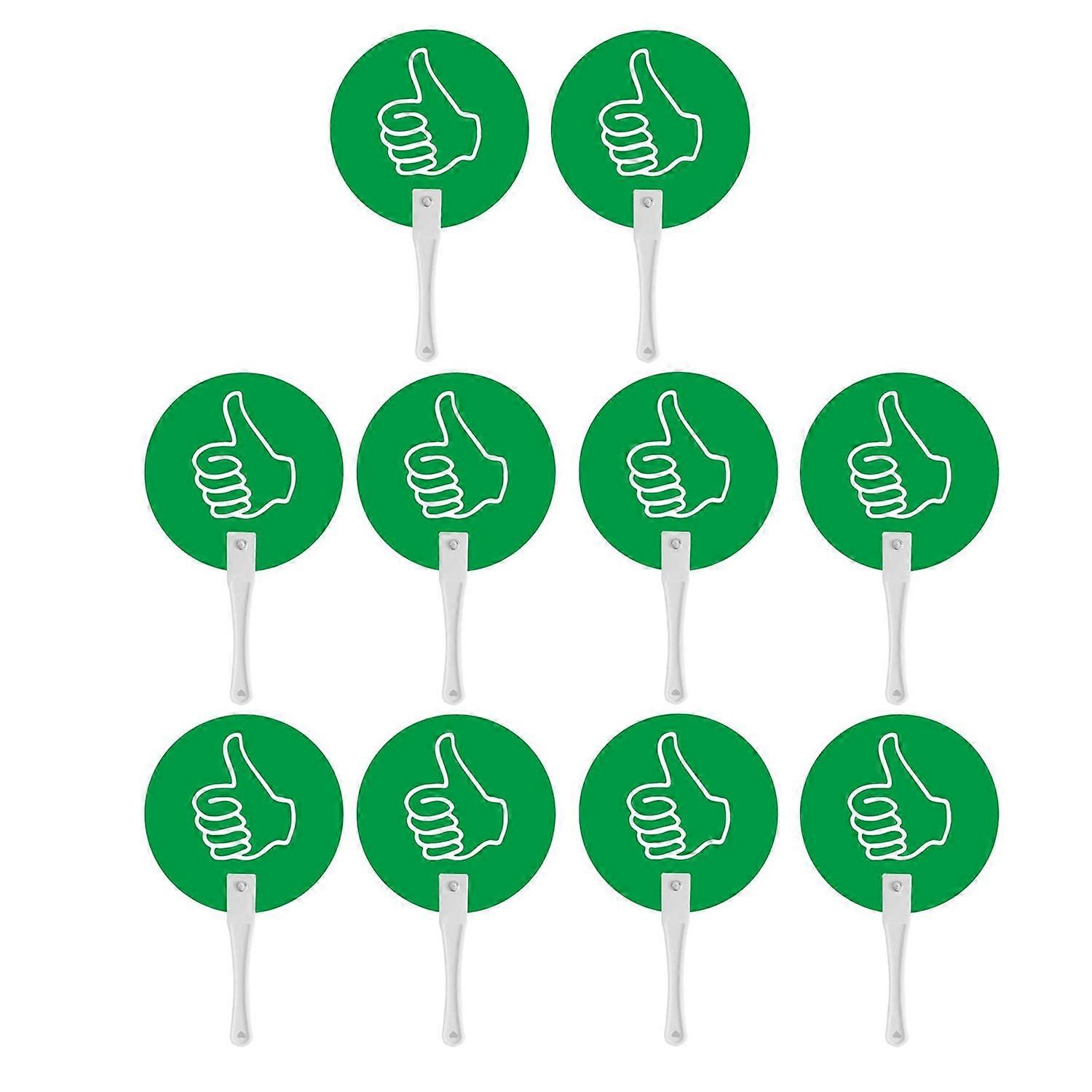 10Pcs Thumbs-up Thumbs Down Classroom Voting Paddles Teachers Student Response Board True False