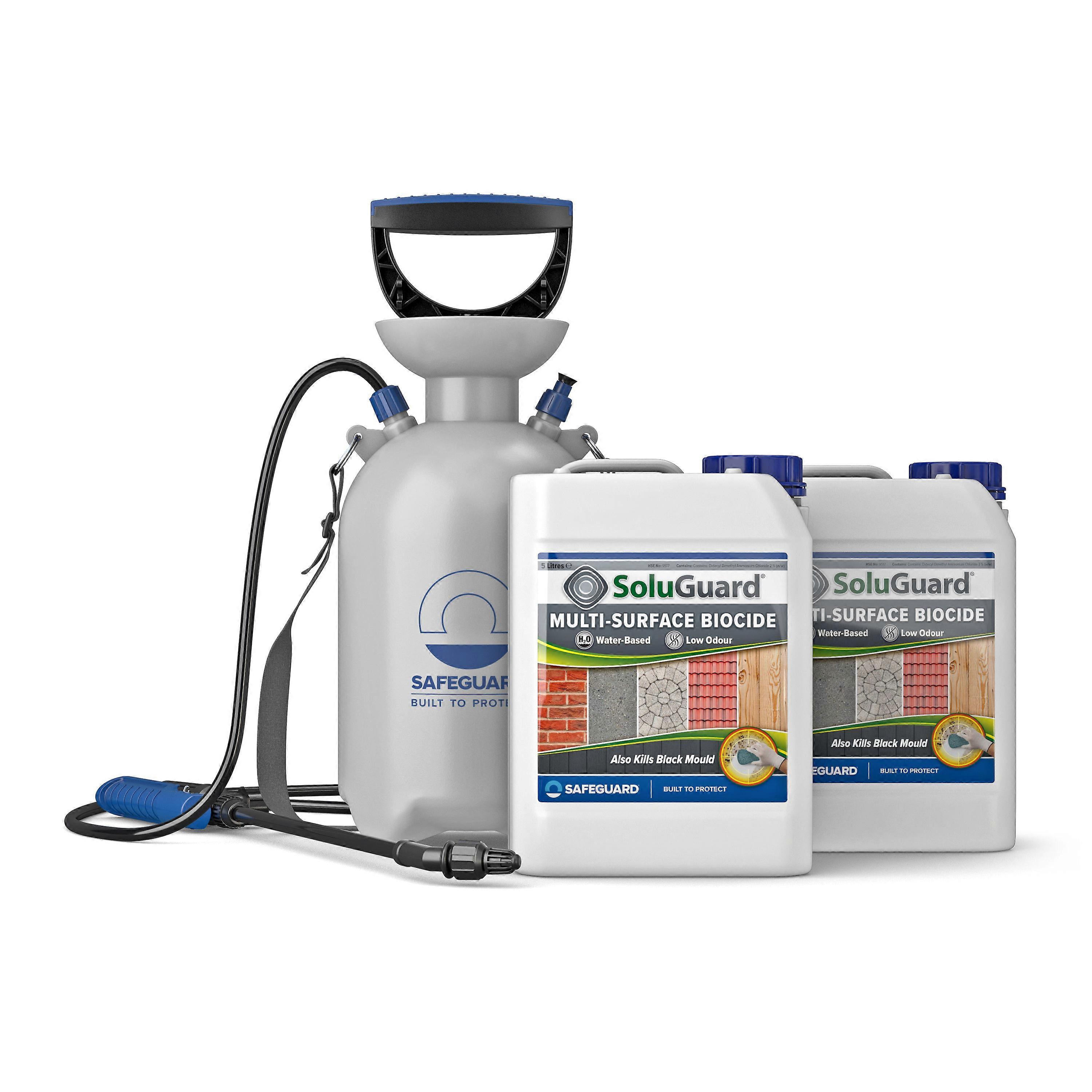 SoluGuard Multi-Surface Biocide and Sprayer 2 x 5 Litres
