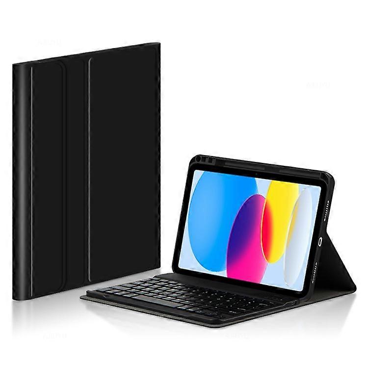 Compatible For iPad 10.9 (2022) / iPad 10th Gen Keyboard Case Bluetooth Magnetic Detachable Keyboard with Soft PU Leather Protecti