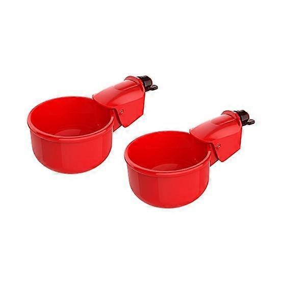 2Pcs Chicken Drinker Automatic Water Dispensing Spring Loaded Control Chicken Drinking Cup Automatic Drinker Poultry Supplies