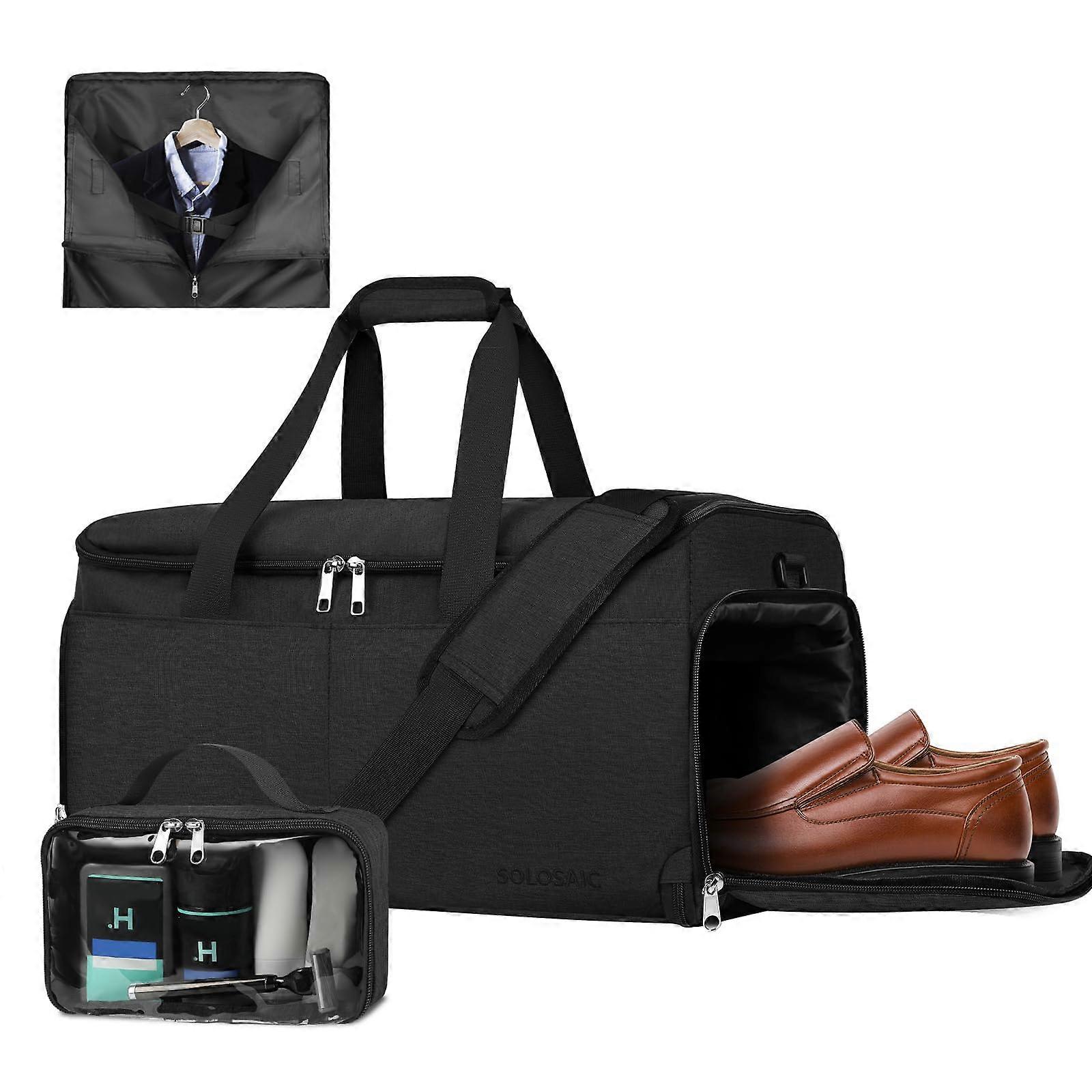 Convertible Garment Bag for Travel - Lightweight Travel Suit Bag, Versatile Folding Design, Polyester Material, Multiple Compartments