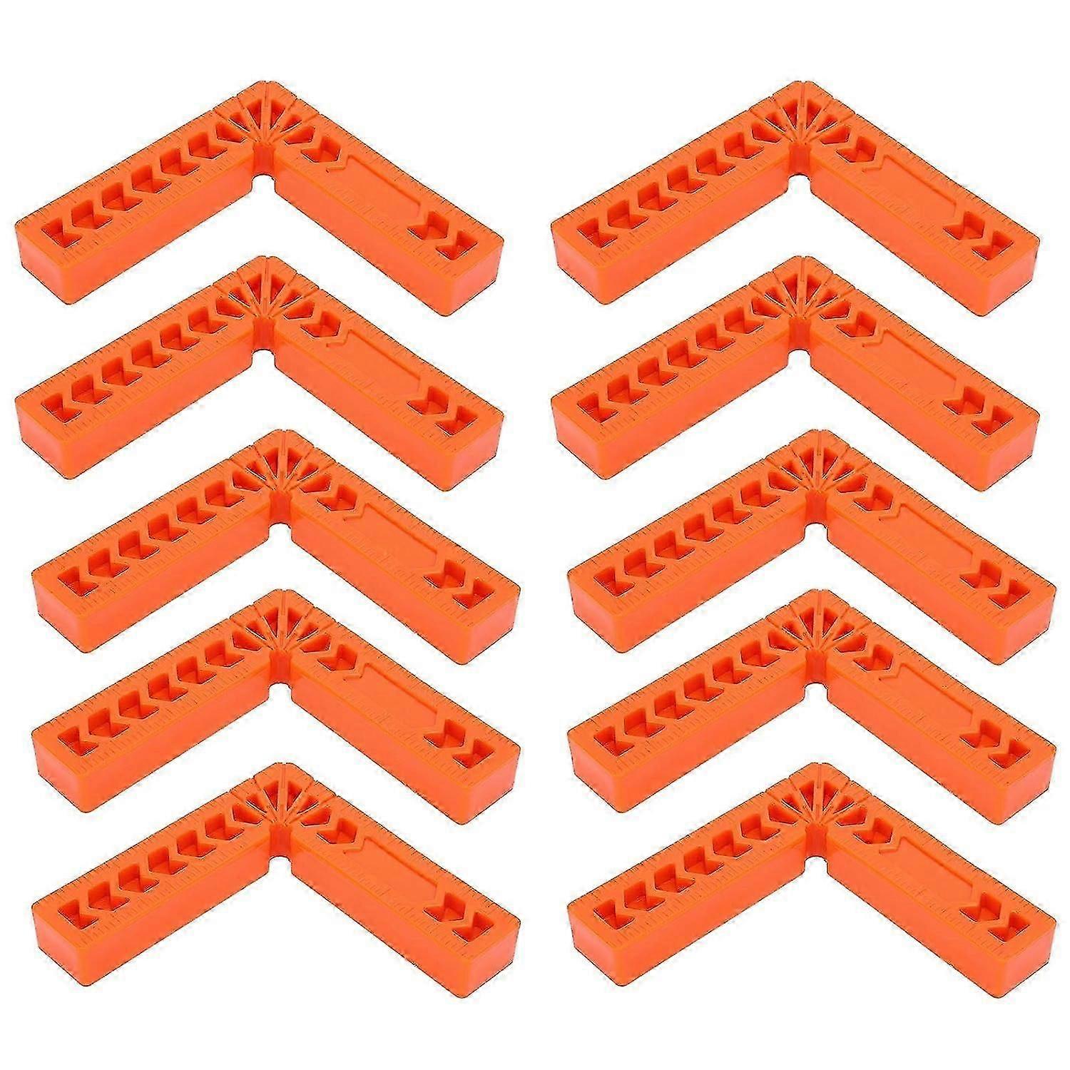 10 Pieces 90 Degree Right Angle Auxiliary Positioner Engineering Plastics Square Angle Ruler Holder Woodworking Tool Durable Positioning Squares for W