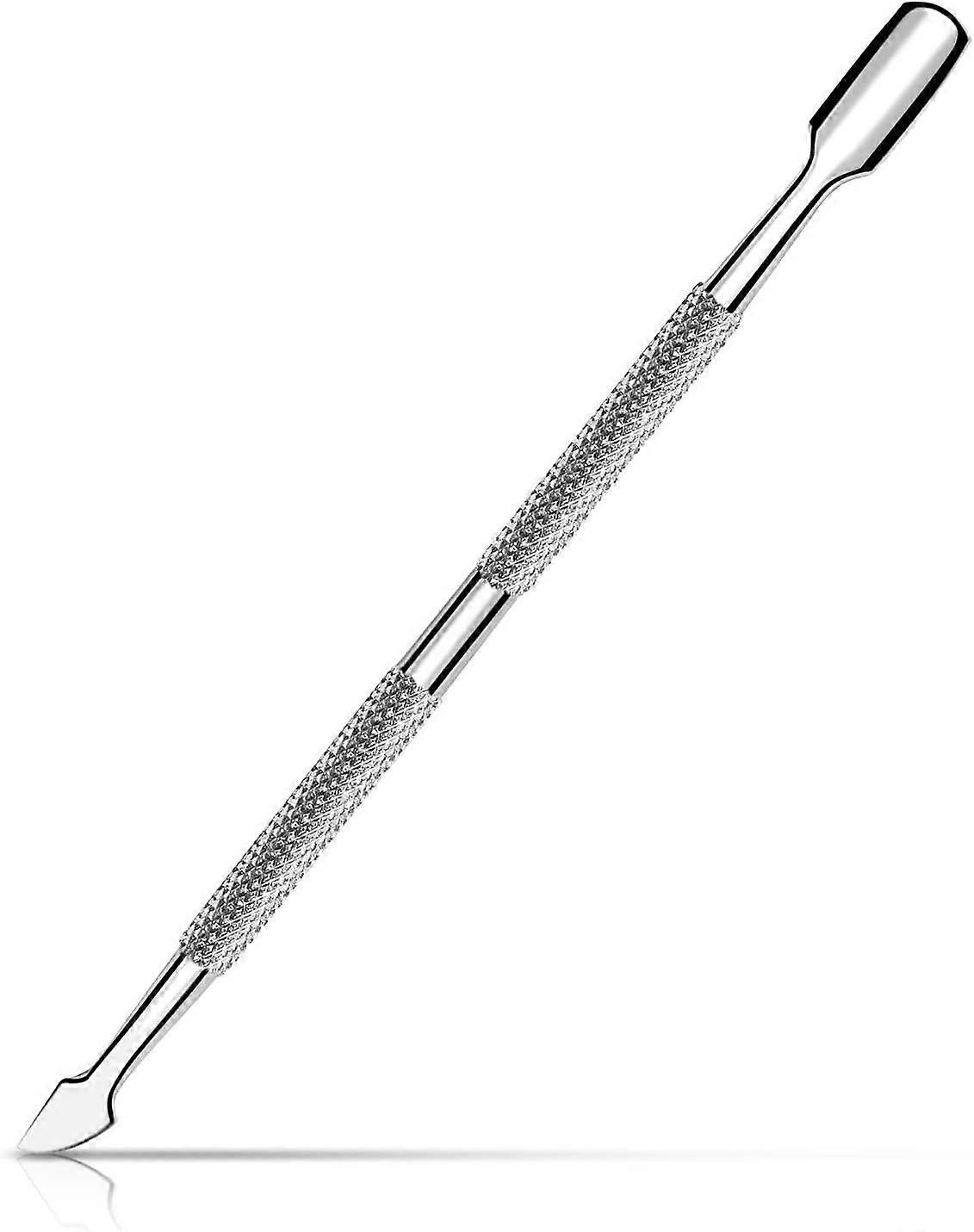 Professional double head stainless steel cuticle pusher
