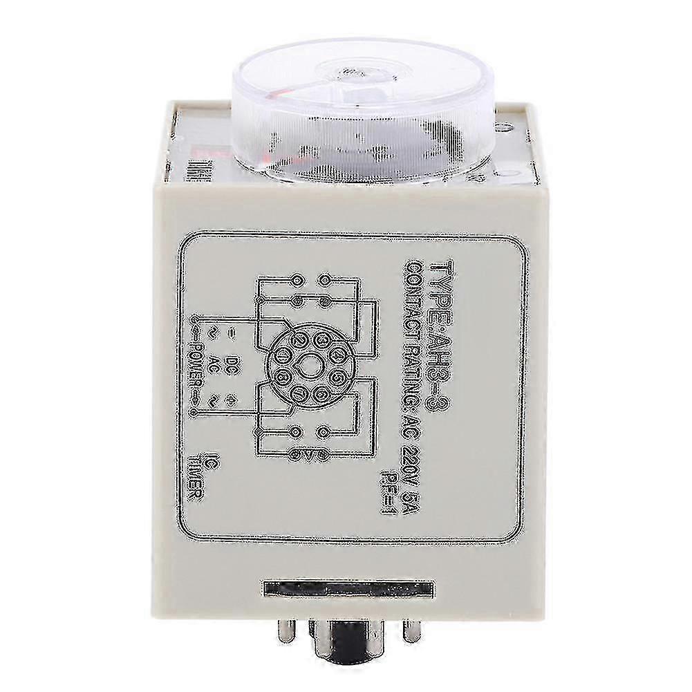 Ah3-3 Time Relay Adjustable Delay Timer Switch Ac 220v For Automatic  Control System10s