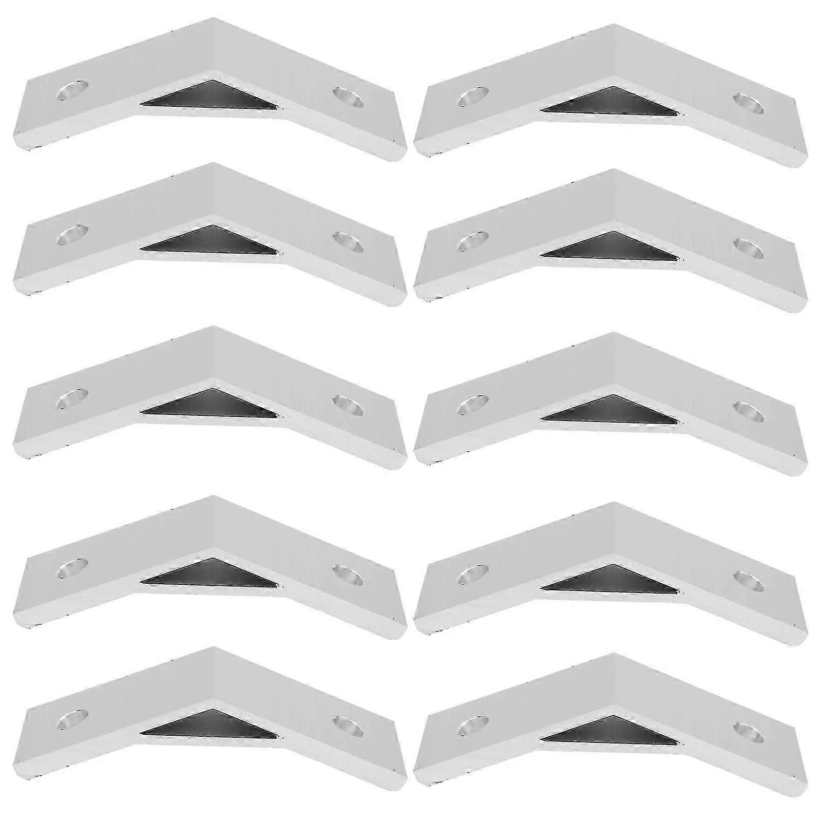 10pcs 135 Degrees Bracket Angle Aluminum Alloy Corner Braces Bracket Connector Bracket