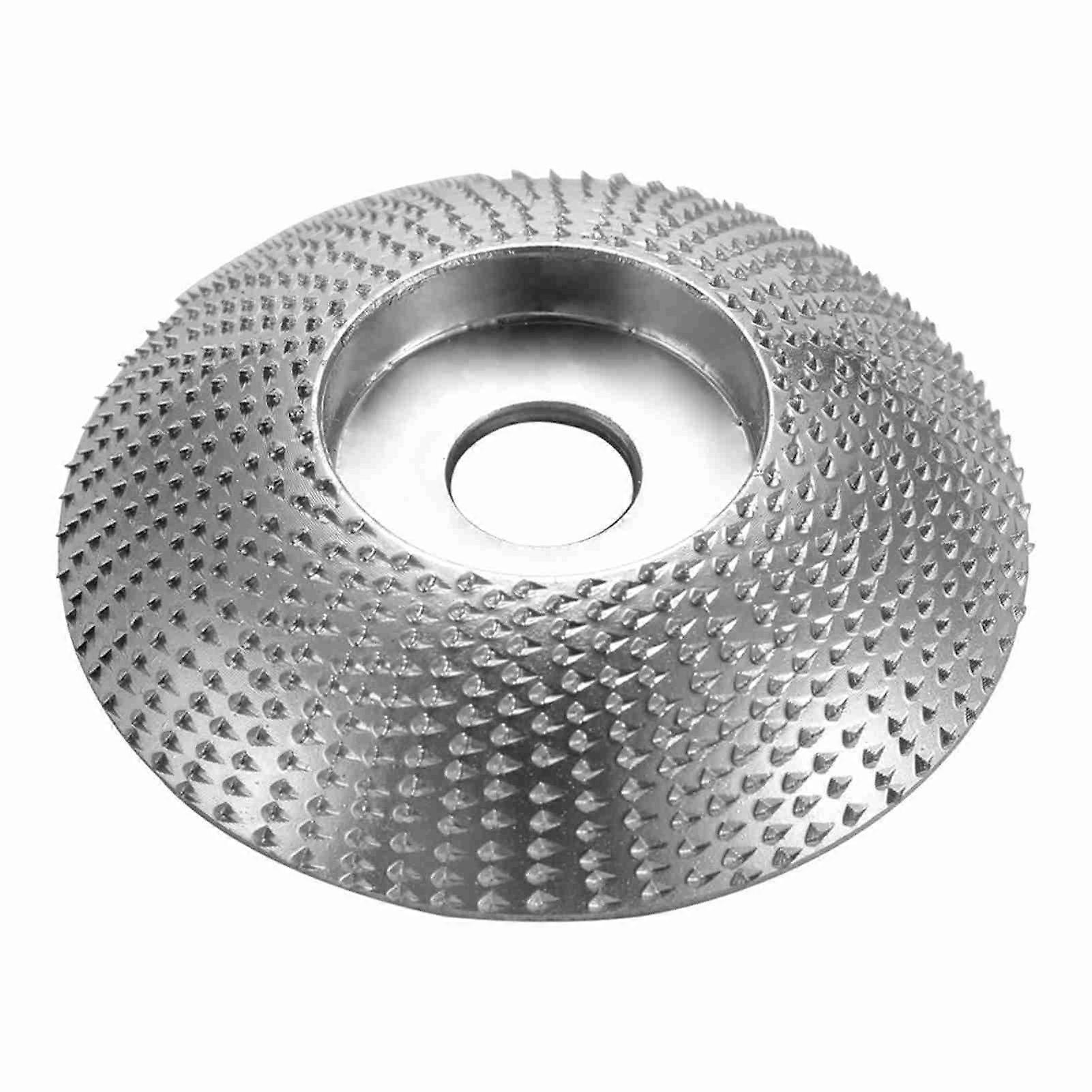 Wood Angle Grinder Sanding Disc, Rotary Tool for Sanding and Carving, Tungsten Carbide Coated, 5/8" Bore