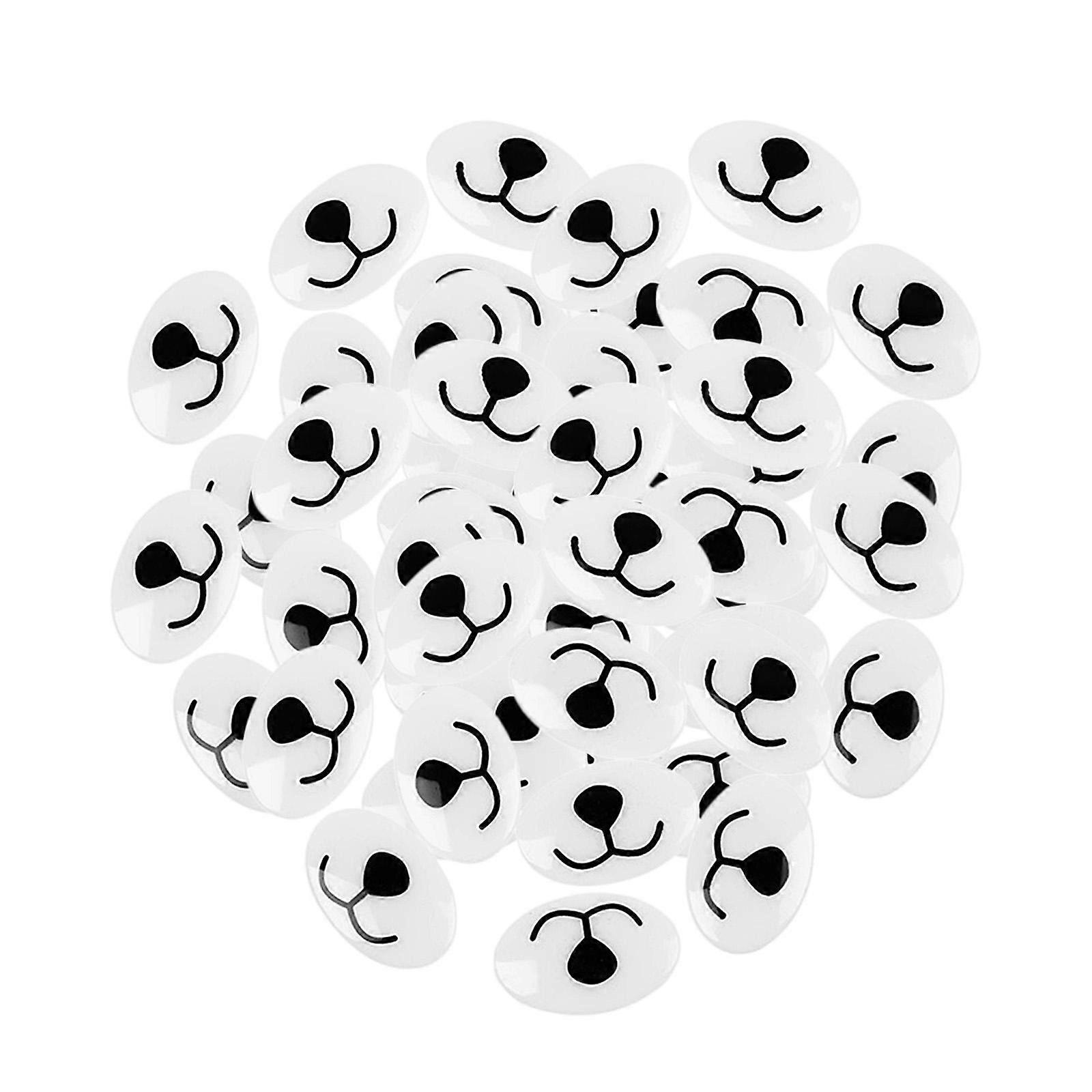 50個クラフト用クマの鼻クマ人形ぬいぐるみのぬいぐるみの鼻を作る