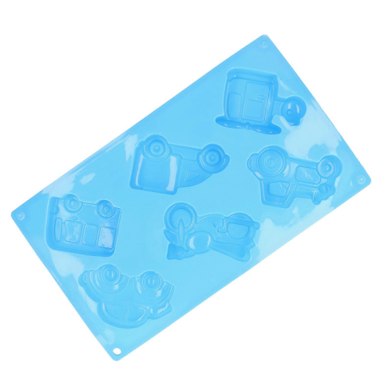 6‑Grid Originality Vehicle Pattern Mold Silicone Cake Mold Baking Tool for Home Bakery KitchenAutomobile Mold