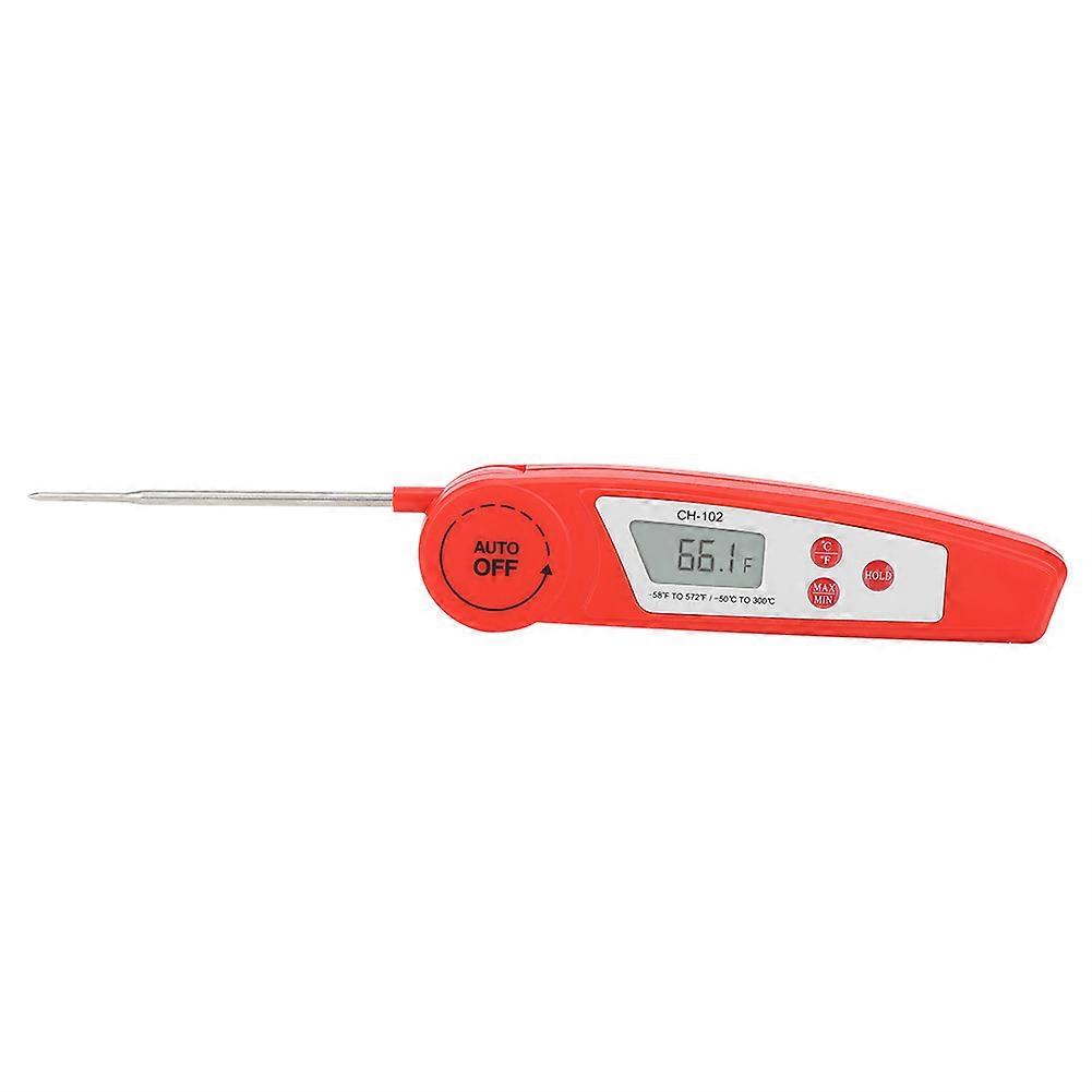 Folding Food Thermometer Probe Type Digital BBQ Temperature Meter with Instant Read Feature for Meat and Grilling