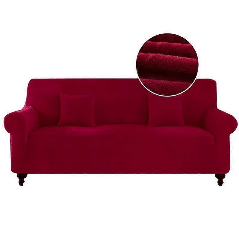 Plush L Shaped Sofa Cover for Living Room Elastic Furniture Couch Slipcover Washable Chaise Longue Corner Sofa Cover Stretch