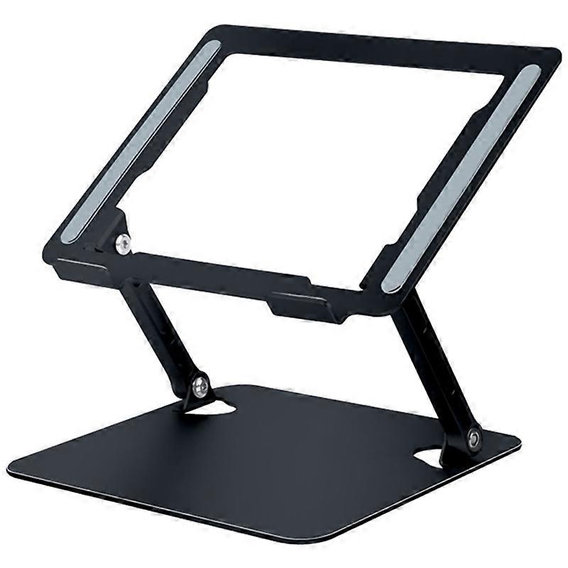 D079 Aluminum Alloy Desktop Laptop Bracket Foldable Hollow Out Notebook Cooling Stand - Grey