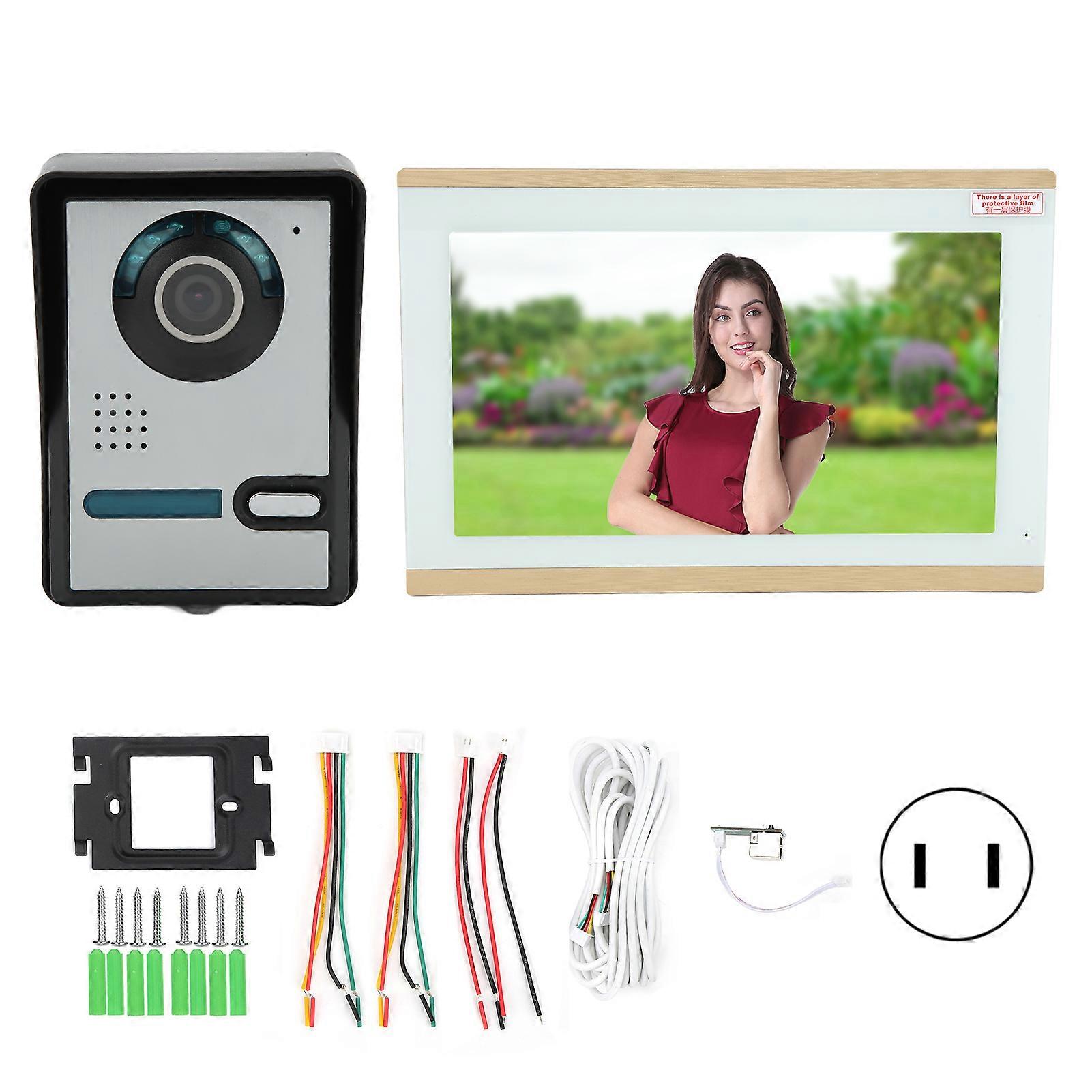 1080P Wired Video Intercom Doorbell System with Night Vision and Motion Detection