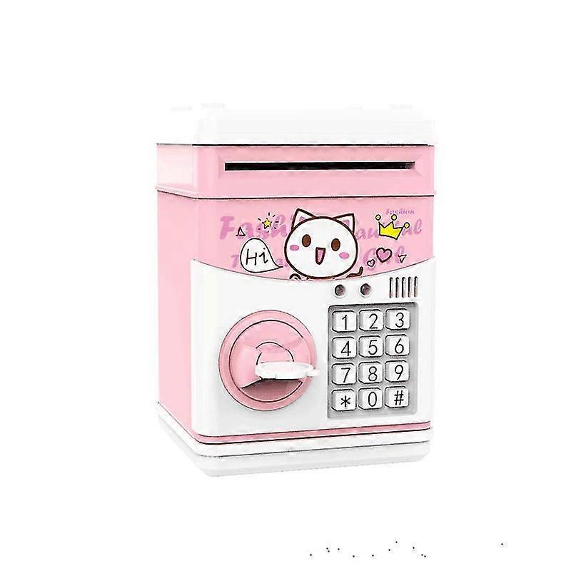 Automatic Electronic Money Box For Children - With Password -pink