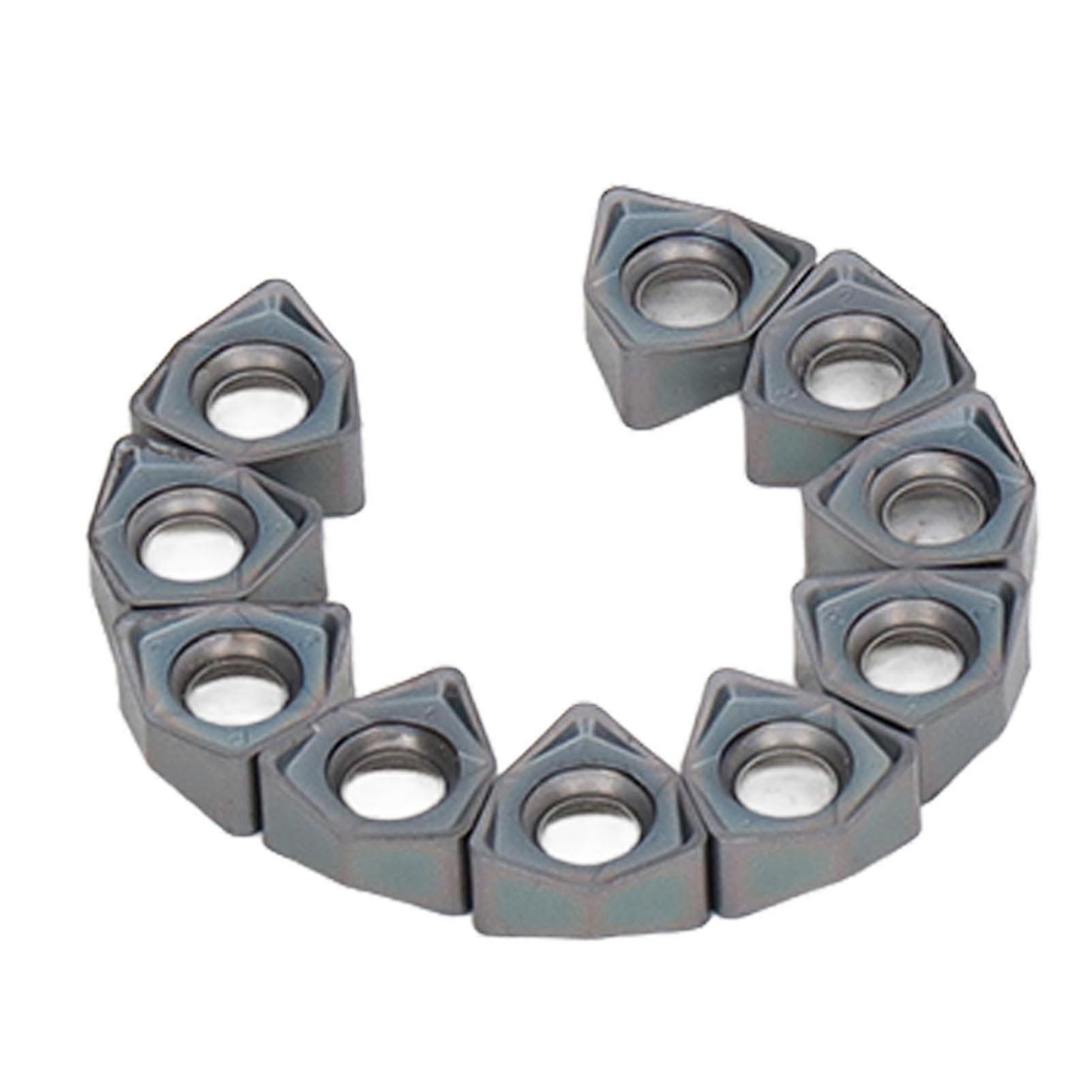 10Pcs WNMU040308-ER-R Carbide Turning Insert Set for CNC Lathe