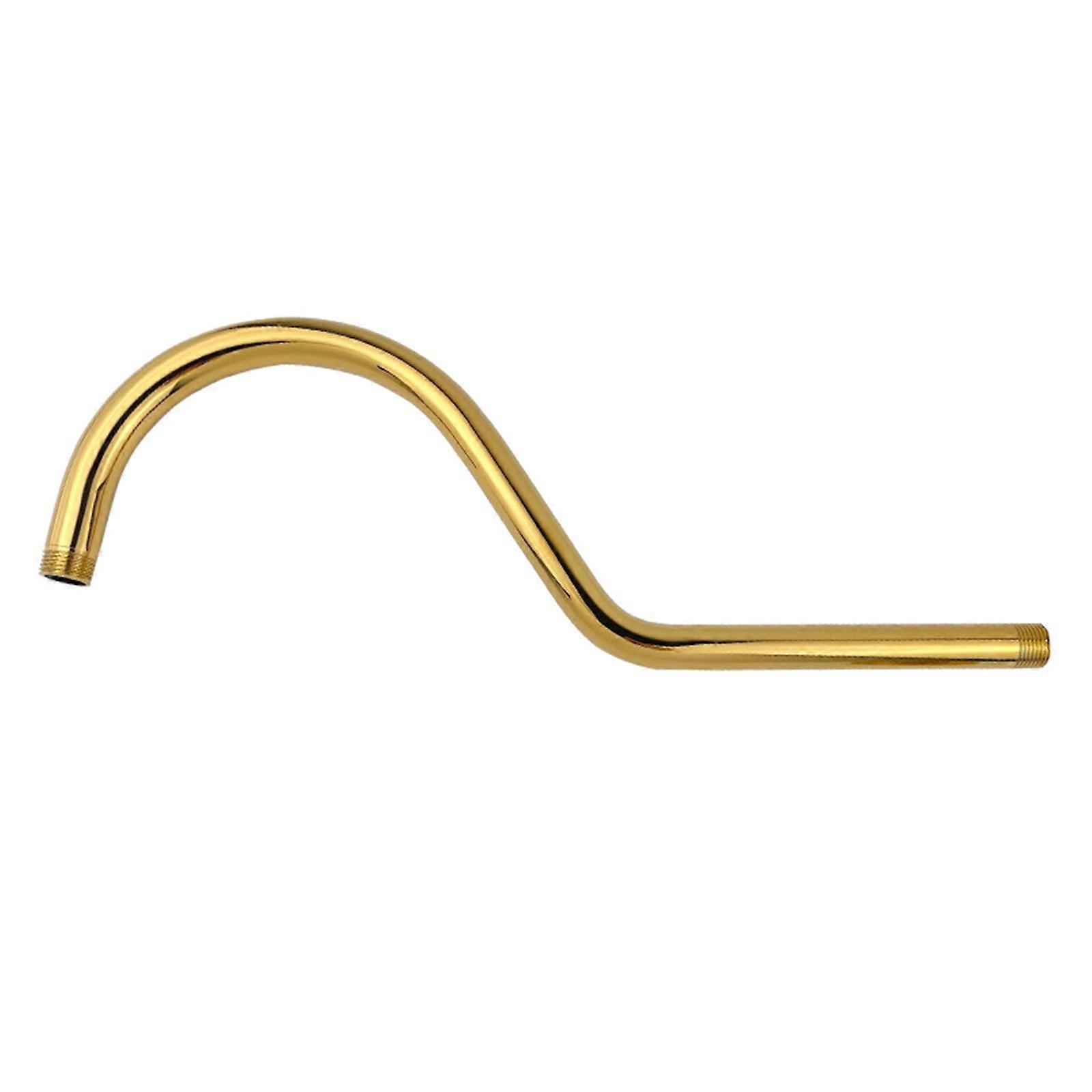 Modern S shape High Shower Arm Contemporary S shape Shower Arm Simple Installs for Installations & Easy Cleaning Titanium1