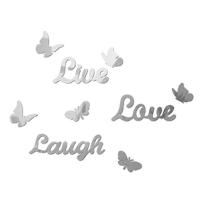 JiaWei 3D Diyアートウォールステッカーホームデコレーションモダンデカールミラー壁画sbY