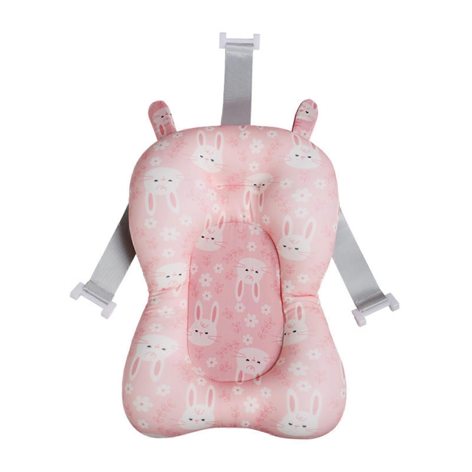 Dessin animé Baignoire Bébé Baignoire Coussin Confortable Support Sûr Facile à Nettoyer Douches De Bébé Tapis De Baignoire Confortable Pour Bébé Rose