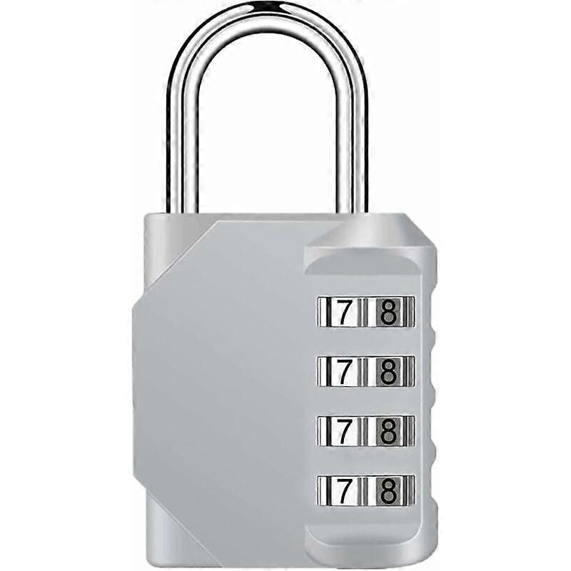 Combination lock, locker combination lock, 4 digit combination lock for gym, school, gate, shed, garage, storage room, luggage cabinet and tool box