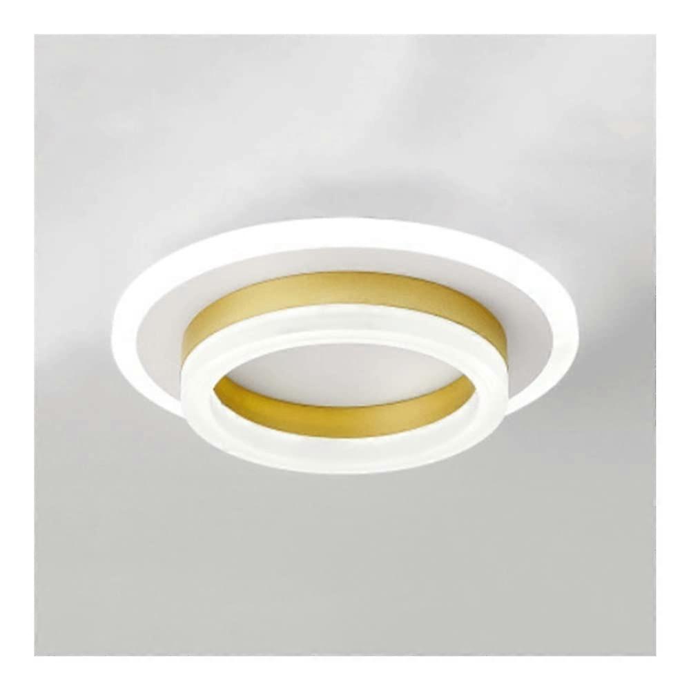 Close To Ceiling Lights LED Flush Mount Ceiling Light Modern LED Ceiling Lamp for Various Rooms (Color : A-Whit
