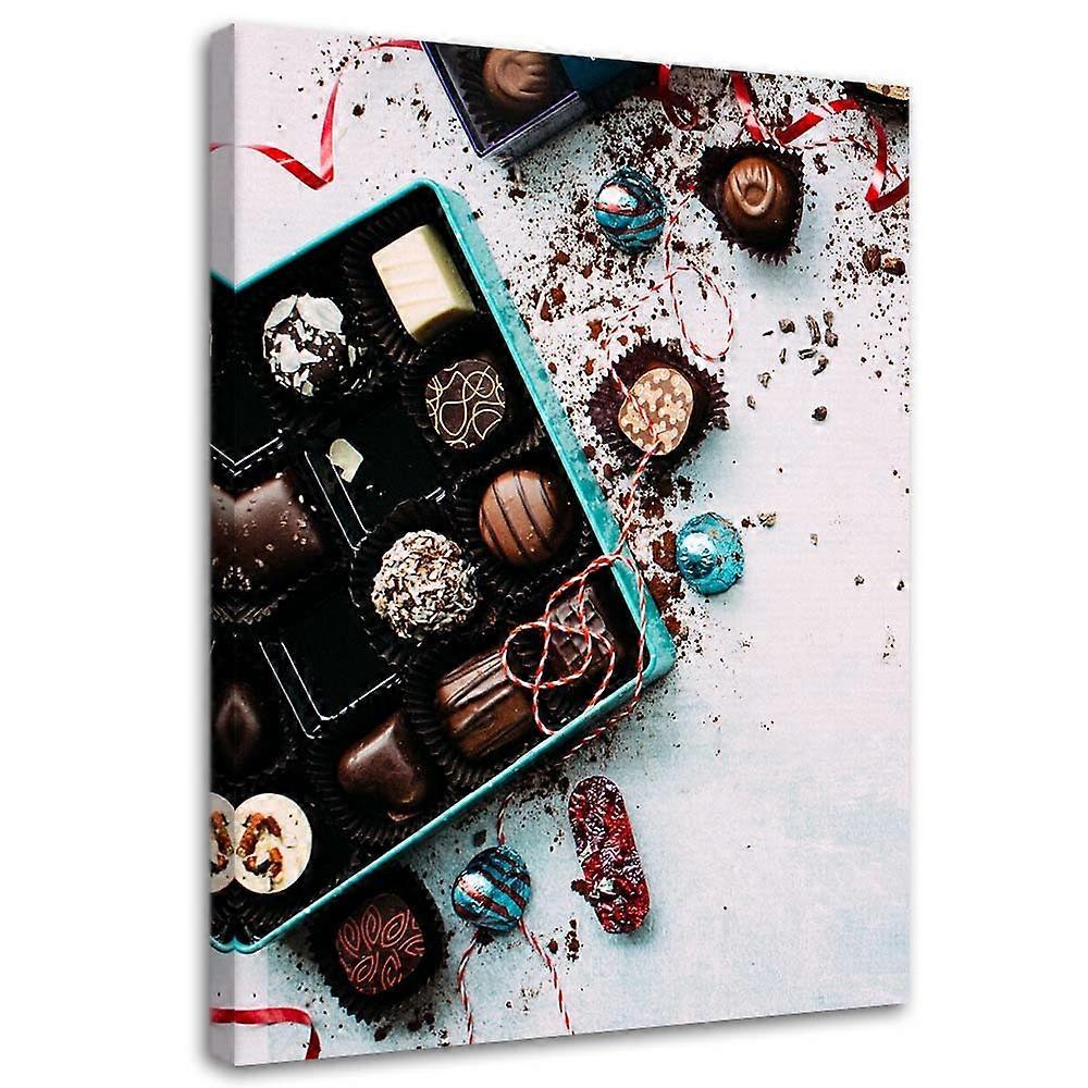 Impression sur toile, Pralines colorées - 60x90