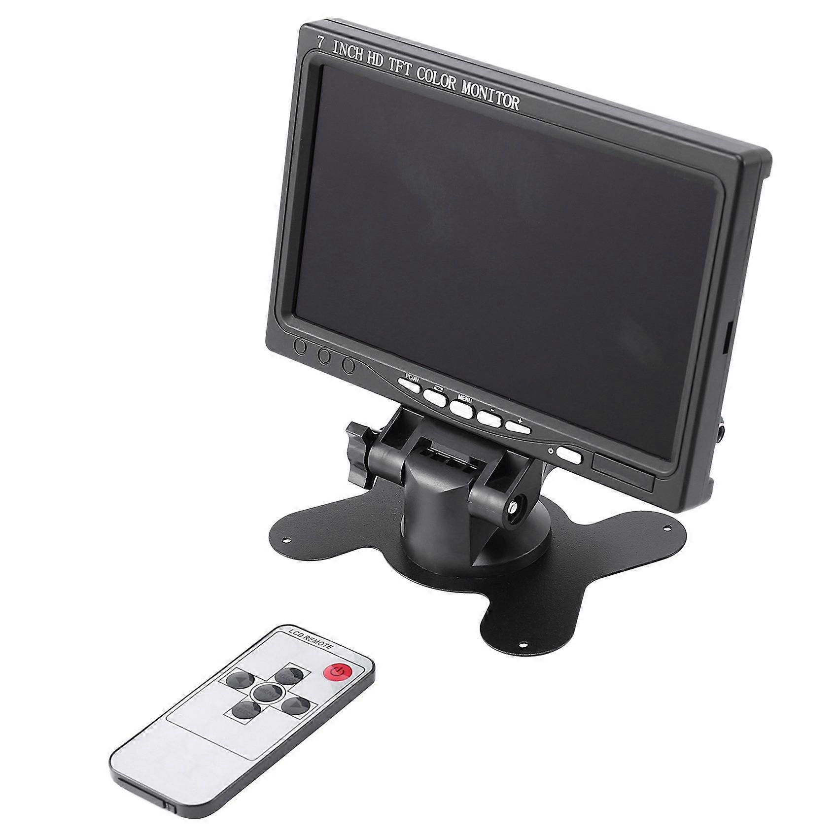7 Inch Portable Monitor 1024X600 Display -Compatible/VGA/AV Photography Monitor EU Plug