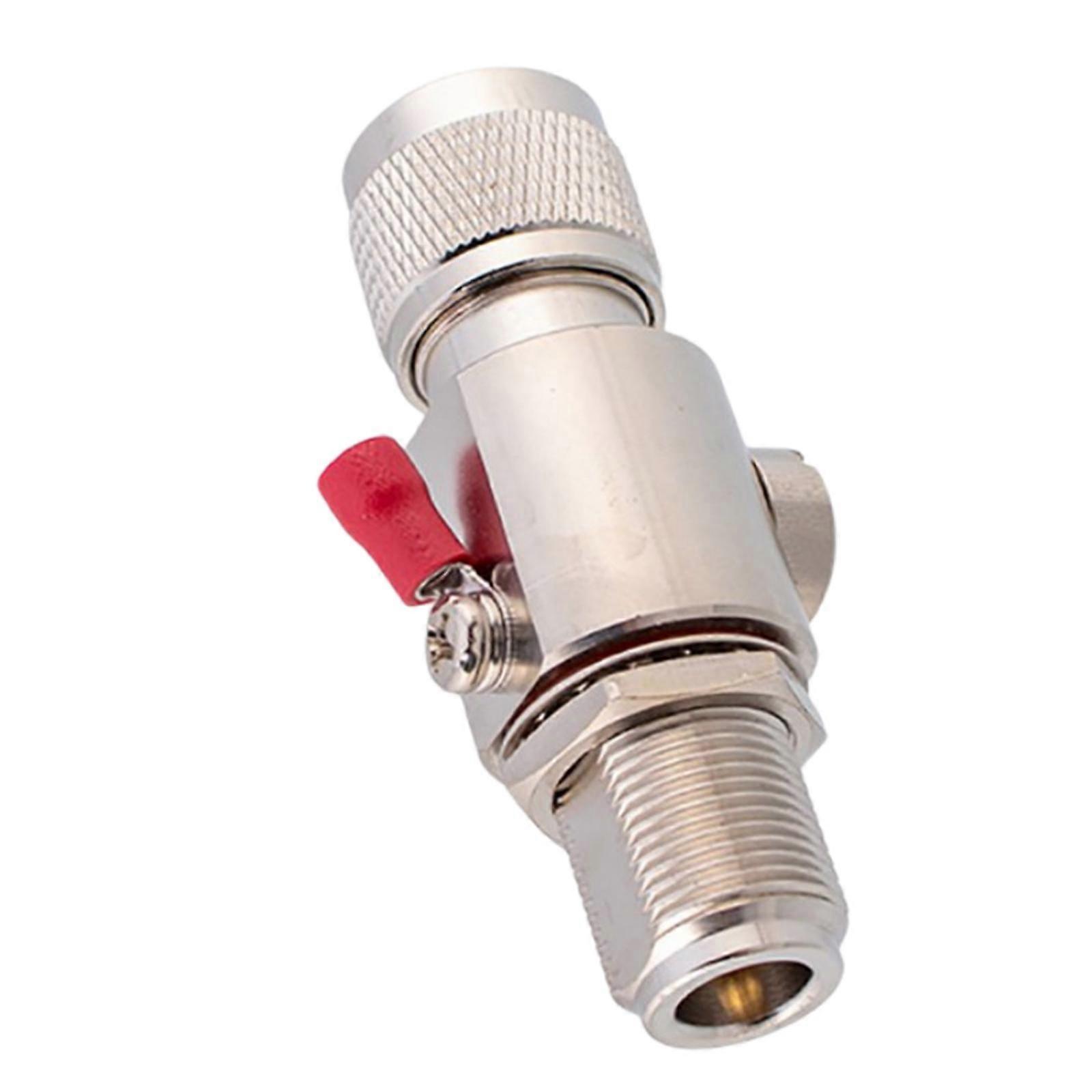 Helium Signal Bulkhead Socket Connector Discharge Protector Arrestor Male