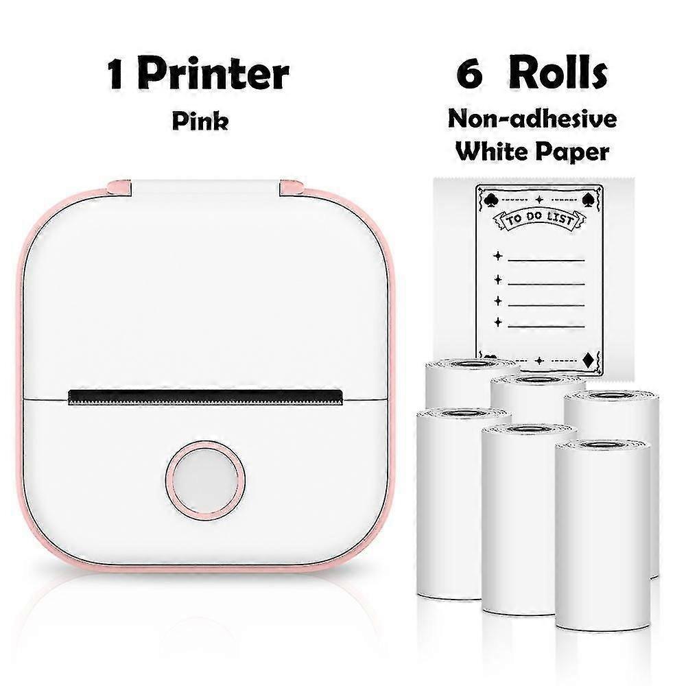 Phomemo T02 Mini Printer Portable Printer Thermal Printing Sticker Wireless Inkless Pocket Printer Self-adhesive Label Printer