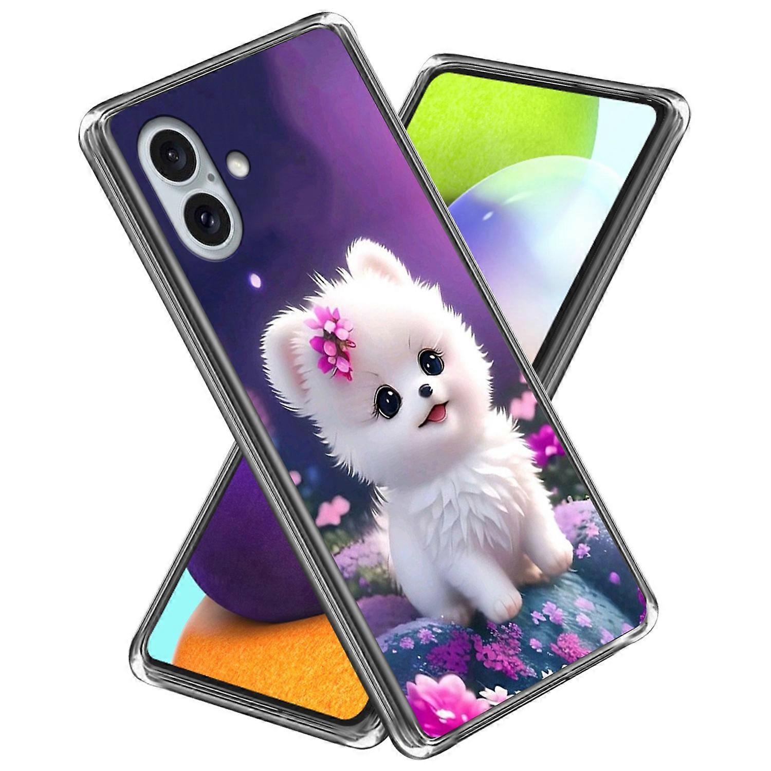 For iPhone 16 Plus Case Pattern Printed Shockproof TPU Phone Cover