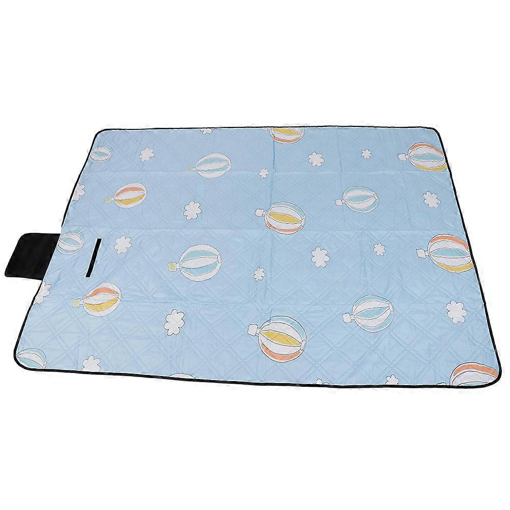 Ultrasonic Solid Cotton Process Picnic Blanket Waterproof Camping Blanket(Balloon)