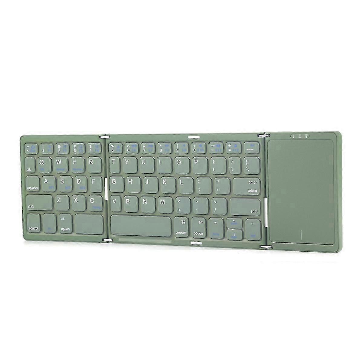 Foldable Bluetooth Keyboard with Touchpad Office Mini Wireless Keyboard Storage Three Systems Unive
