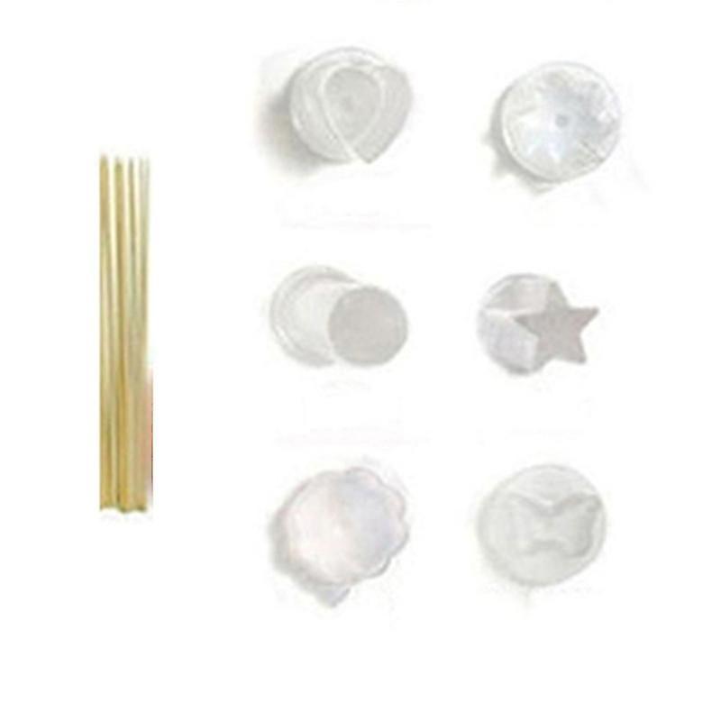 6Pcs Fruit Cutter Maker Shaper Cake Twister Slicer Food Decorator Tool