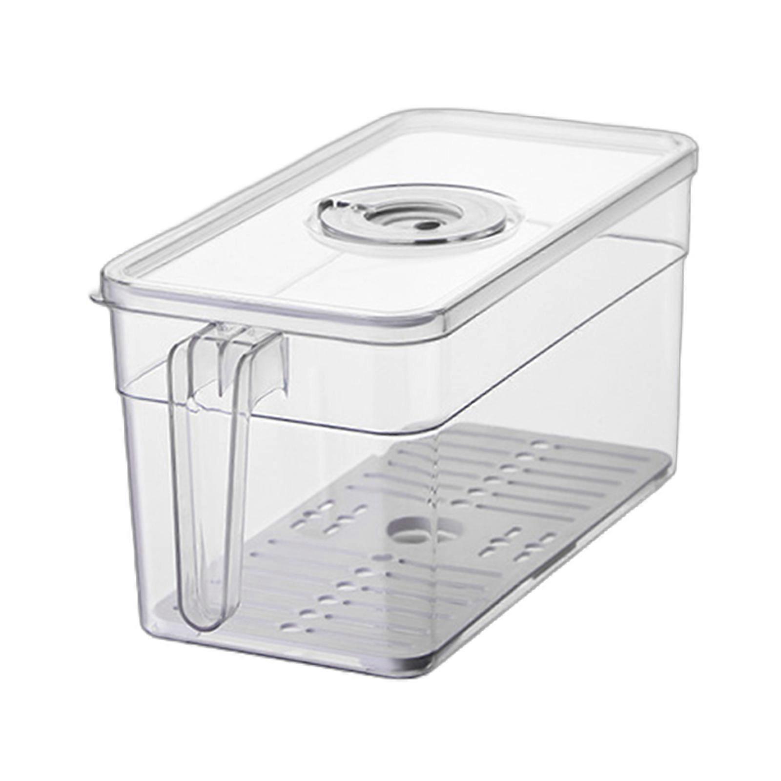 Practical Kitchen Storage Boxes Kitchen Cabinet and Desk Organizers Bins for Efficient Space Utilization in Homes Transparent color