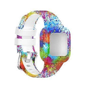 For Garmin Vivofit JR3 Silicone Printing Watch Band(Painted)