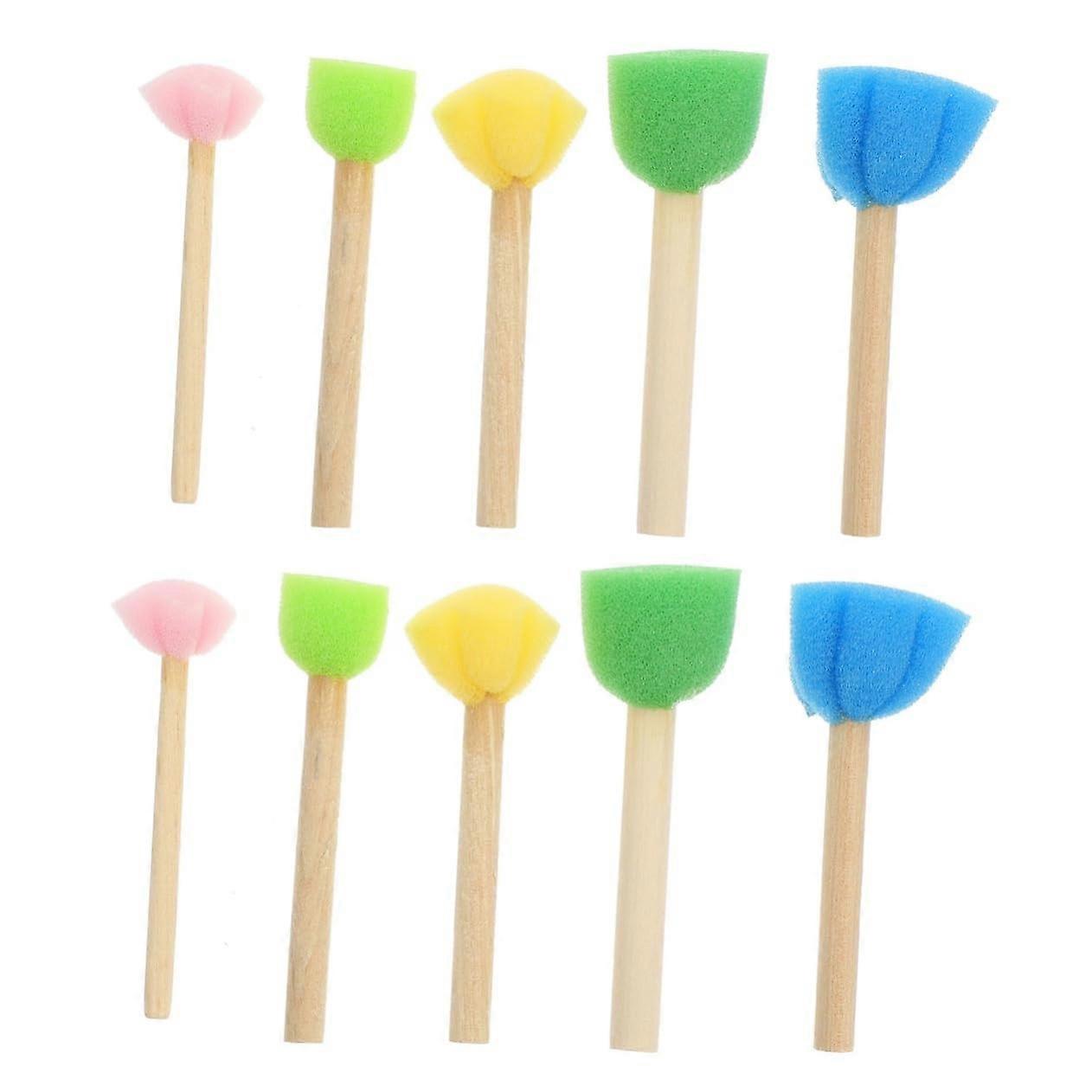 2sets Fruit Shaped Sponges and Stamp Set Paint Sponges for and 25pcs2