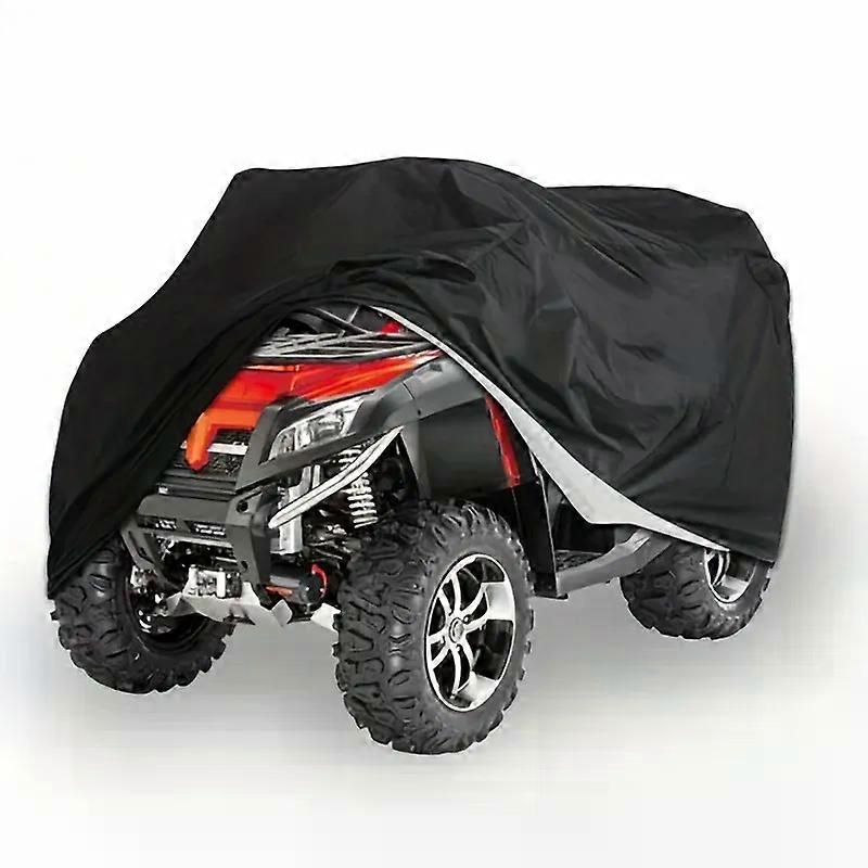 غطاء مخدع ATV ، غطاء رباعي مقاوم للماء 420D شديد التحمل ، غطاء رباعي خارجي أسود ل Yamaha Raptor Honda Kawasaki