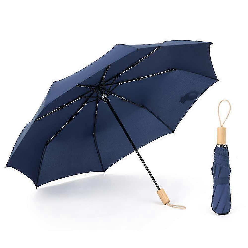Compact Windproof Travel Umbrella for Sun & Rain
