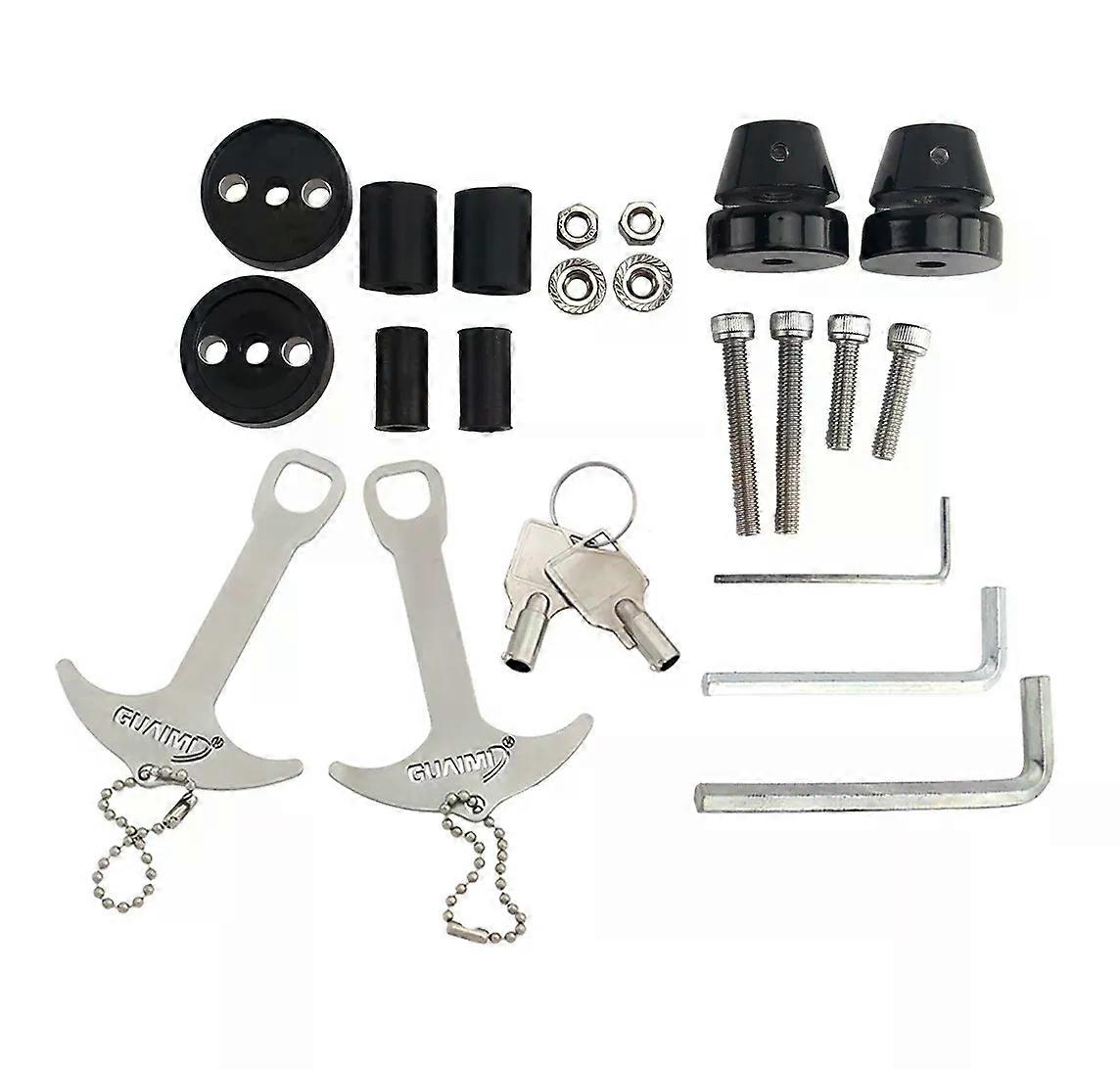 Fits For GSXR600 GSX 600 1999-2020 GSXR 750 GSXR750 2000-2020 GSXR 1000 GSXR1000 2001-2020 Motorcycle Handlebar Ends Helmet Lock