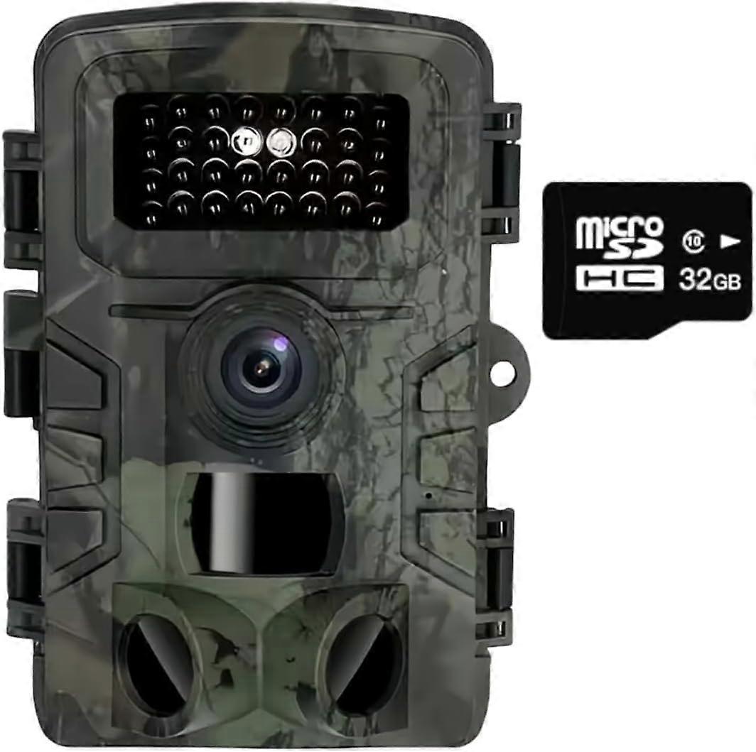 Wildlife Camera 48m with 32GB Memory Card Motion Sensor Night Vision Outdoor Ref: 1757