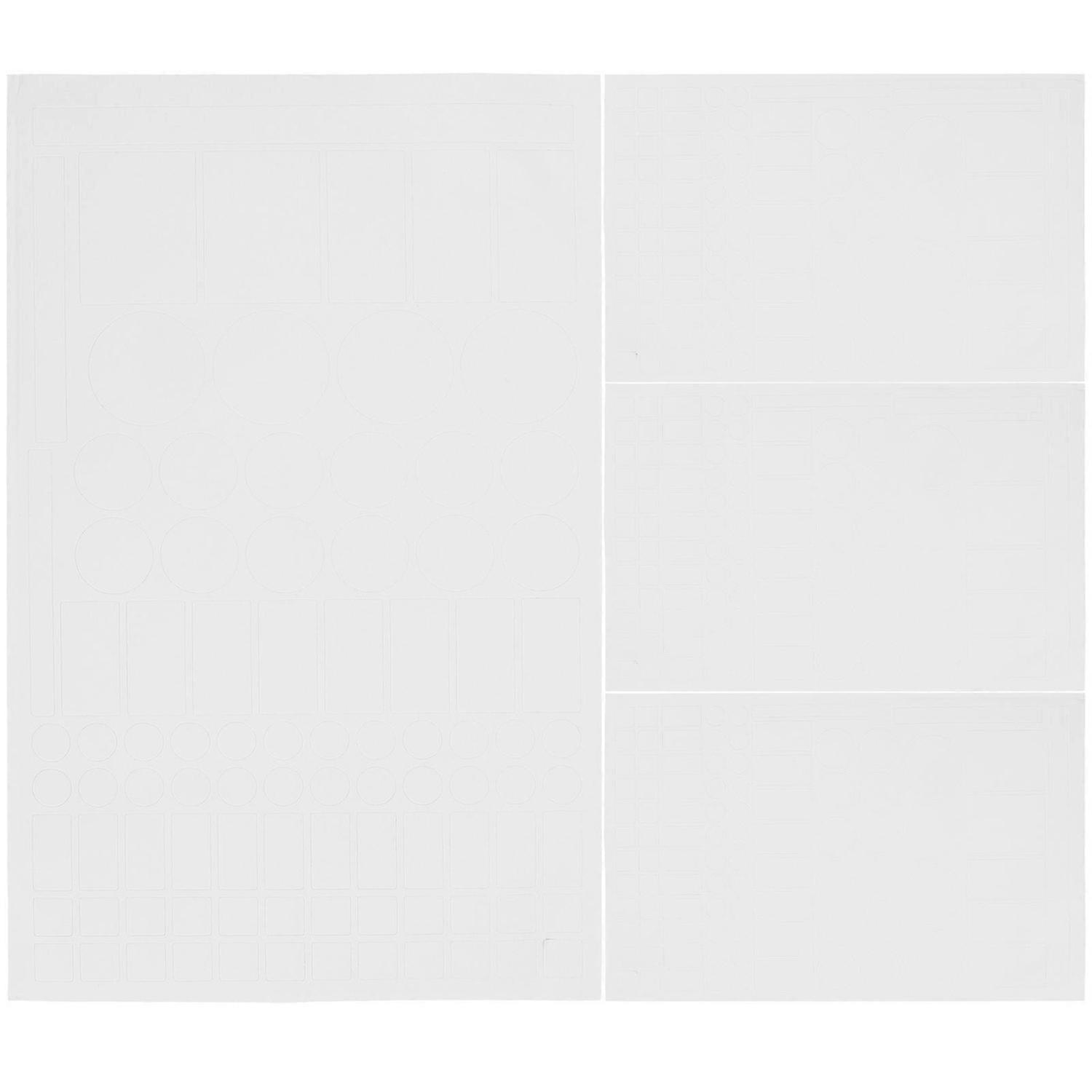 4 Sheets Led Light Blackout Stickers Light Shading Stickers Blackout Stickers For Light