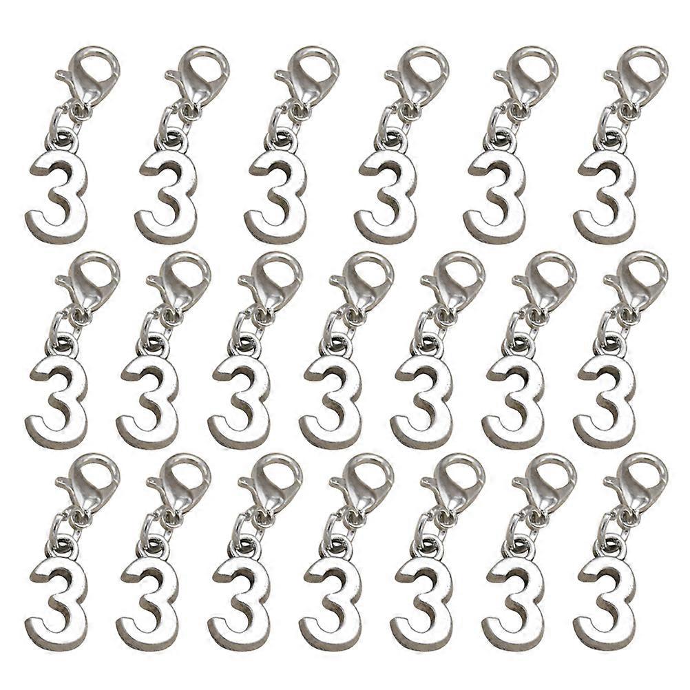 20PCS Alloy DIY Charm Pendants with Lobster Clasp, Unique Shapes for Earrings, Bracelets, and Keychains Making