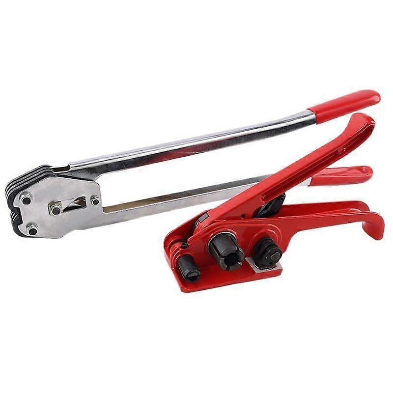 Strapping Kit for 0.5-0.75 in Wide 1.27-1.92 cm Polyester Strapping Bands, Tensioner, Sealer, Windlass Set, Manual Tool