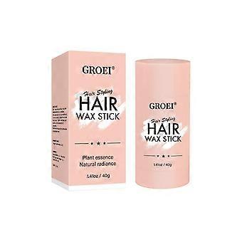 Bâton de cire pour cheveux pour femmes et hommes, Pommade de contrôle et de coiffage Flyaway, Bâton de finition pour cheveux sans résidus pour mèches rebelles, Produit coiffant tenue toute la journée