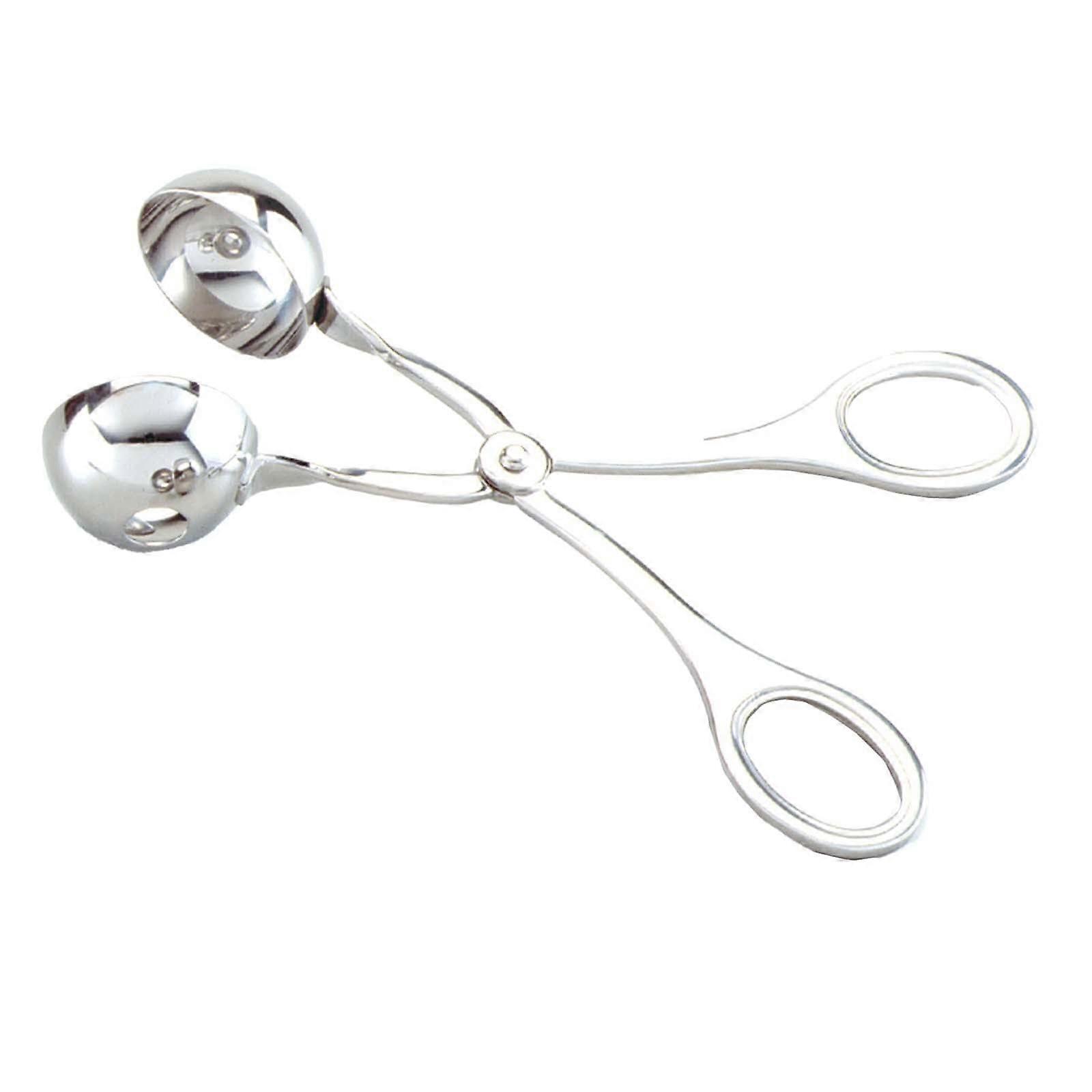 Stainless Steel Meatball Maker with Non-Stick Coating and Non-Slip Grips, One Size A, Includes Chip Storage